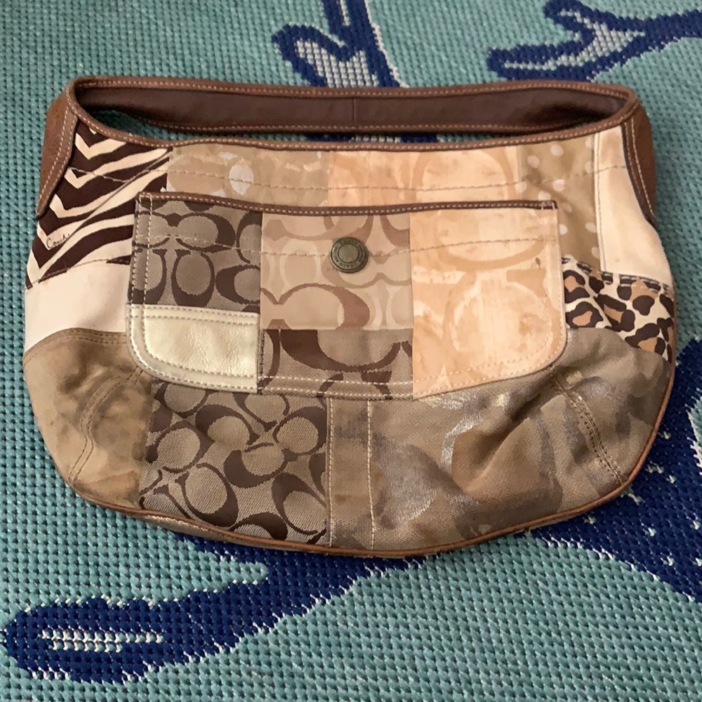 Coach patchwork shoulder bag